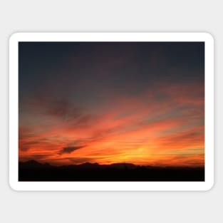 Orange horizon sunset Magnet